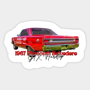 1967 Plymouth Belvedere GTX Hardtop Sticker